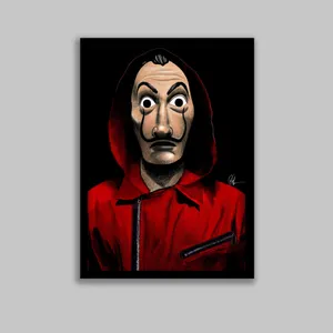 تابلو مدل سریال خانه کاغذی Money Heist کد LA-G10636-2