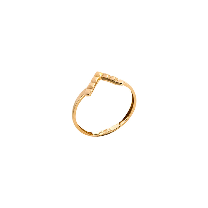 انگشتر طلا 18 عیار زنانه الی گالری مدل 52