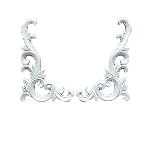 ابزار پیش ساخته مدل گل موتیف جفتی پی وی سی کد 158 بسته 2 عددی