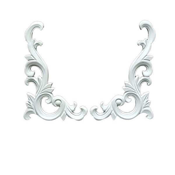 ابزار پیش ساخته مدل گل موتیف جفتی پی وی سی کد 158 بسته 2 عددی