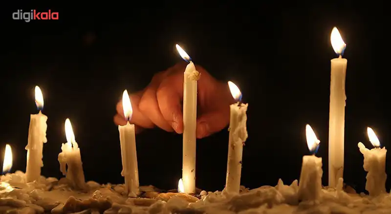 شمع مدل قلمی بسته 6 عددی