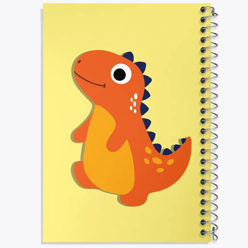 دفتر مشق 50 برگ خندالو مدل دایناسور بامزه کد 29262