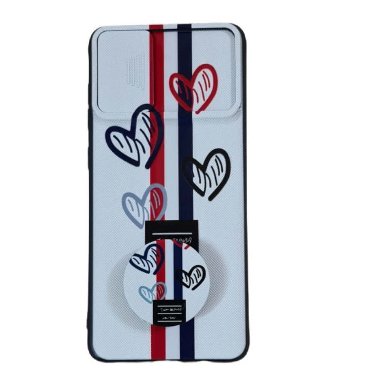 کاور طرح دخترانه کد 776 مناسب برای گوشی موبایل سامسونگ Galaxy A71 به همراه پاپ سوکت