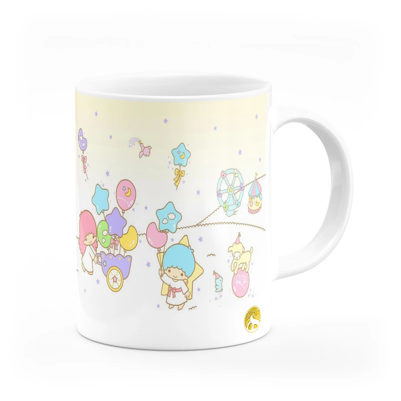 ماگ هومرو طرح انیمیشن ستاره های دوقلو کوچولو دخترونه فانتزی مدل MG4168