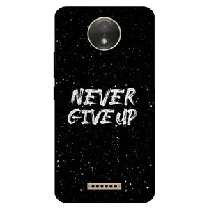 Megafone Never give up 1871 Cover For Motorola Moto C Plus