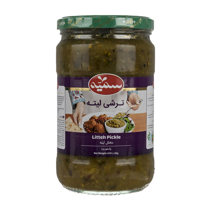 ترشی لیته سمیه مقدار 670 گرم