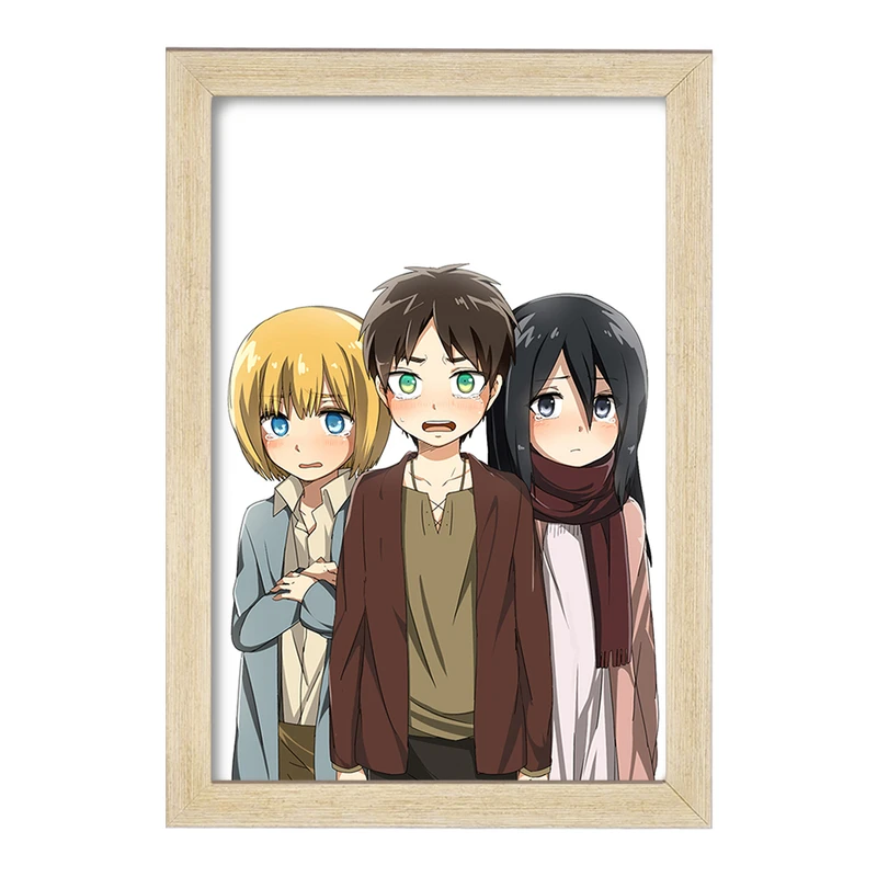 تابلو خندالو مدل میکاسا و ارن و ارمین انیمه اتک آن تایتان Attack on Titan  کد 18557