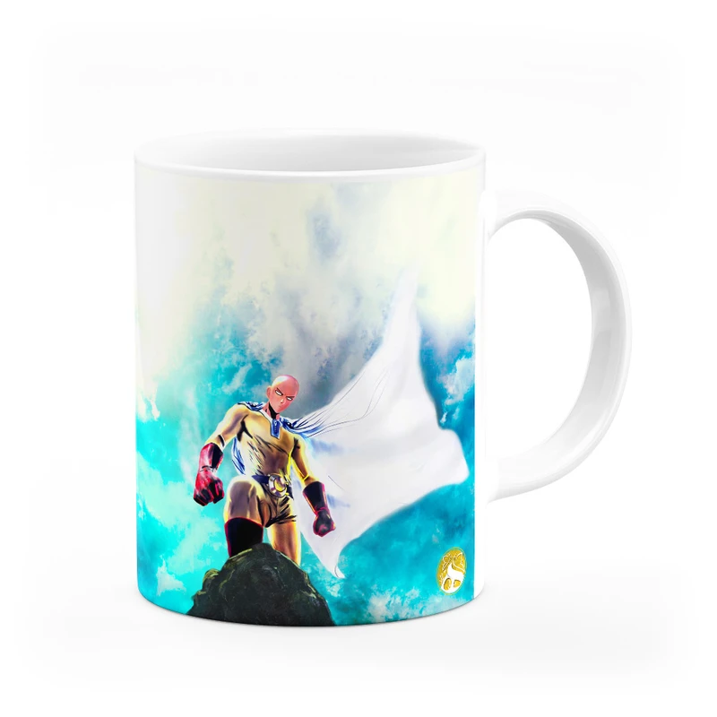 ماگ هومرو طرح انیمه مرد تک مشتی One Punch Man مدل MG2244