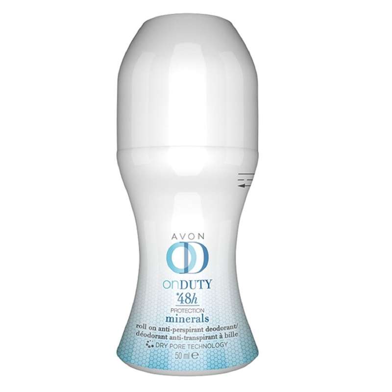 رول ضد تعریق آون مدل On Duty Womens Minerals Roll-On Anti-Perspirant Deodorant حجم 50 میلی لیتر رول ضد تعریق آون مدل On Duty Women's Minerals Roll-On Anti-Perspirant Deodorant حجم 50 میلی لیتر