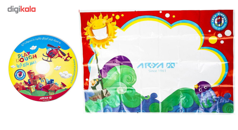خمیربازی 12 رنگ آریا مدل 1069 Z