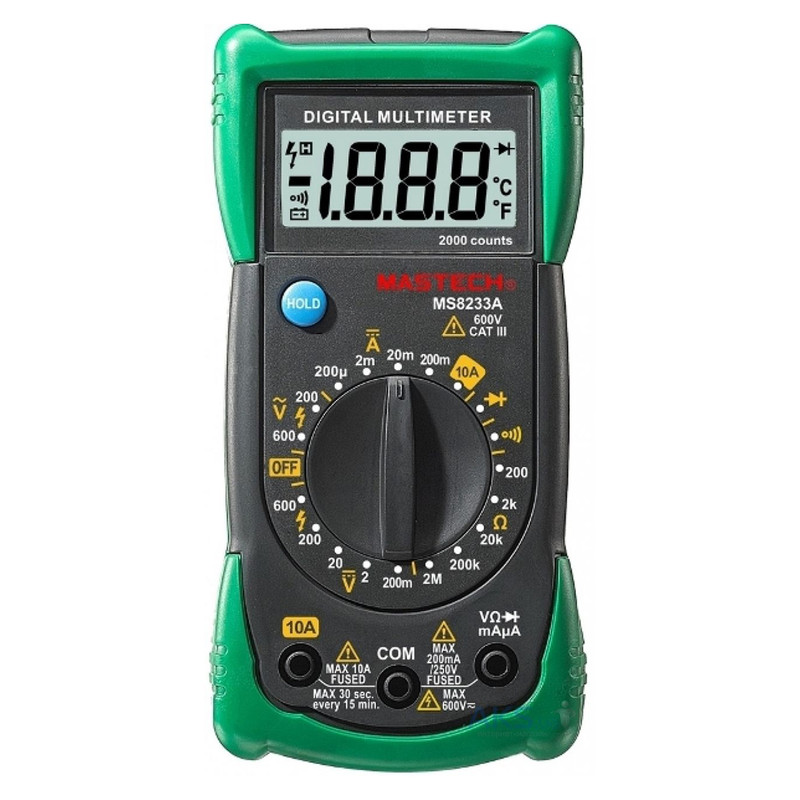 مولتی متر دیجیتال مستک مدل MS8233A مولتی متر دیجیتال مستک مدل MS8233A