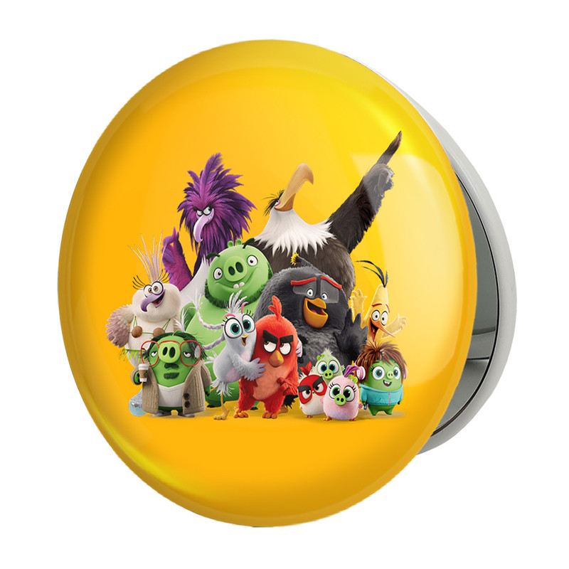 آینه جیبی خندالو طرح پرندگان خشمگین Angry Birds مدل تاشو کد 13860 