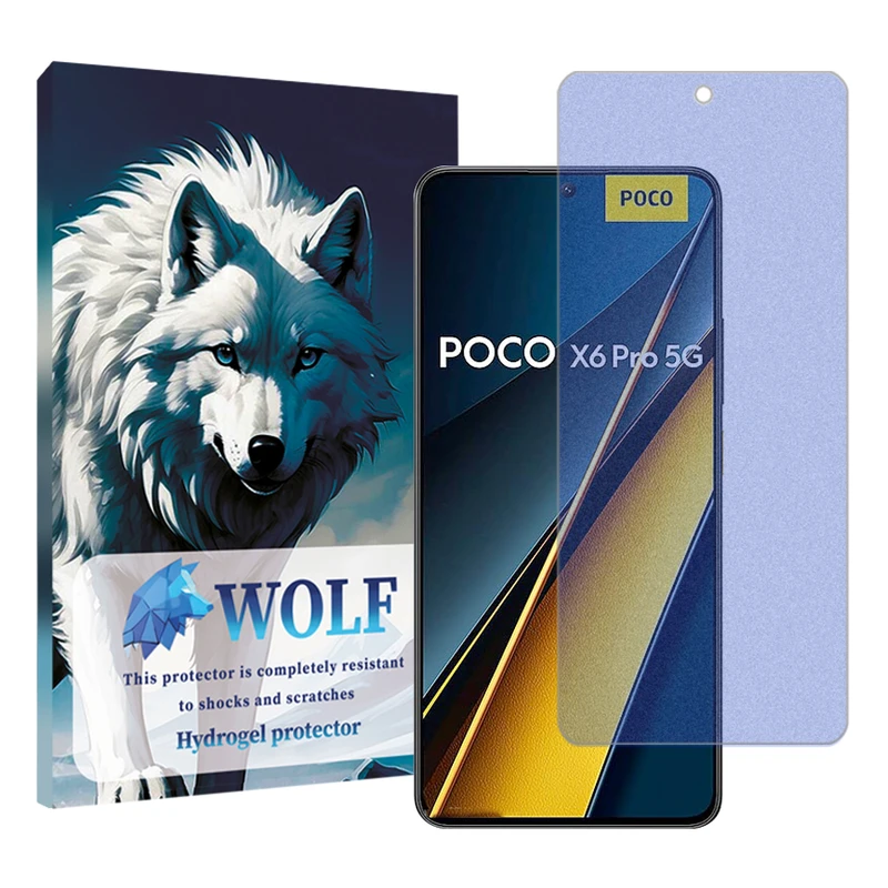 محافظ صفحه نمایش مات ضد اشعه آبی ولف مناسب برای گوشی موبایل شیائومی Poco X6 Pro 