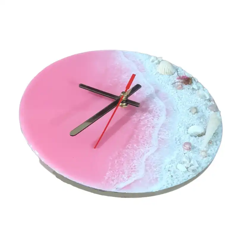 ساعت دیواری رزینی طرح دریا