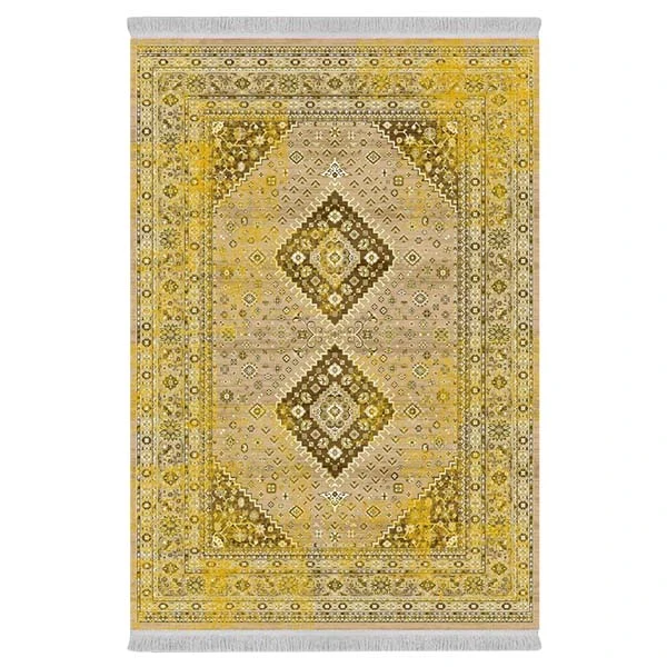 فرش پارچه‌ای دفه مدل فرشینه طرح مدرن کد 414