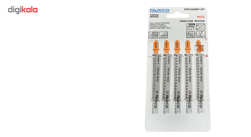 تیغه اره عمودبر فارکو مدل FRT308BP-5P بسته 5 عددی چوبMDF