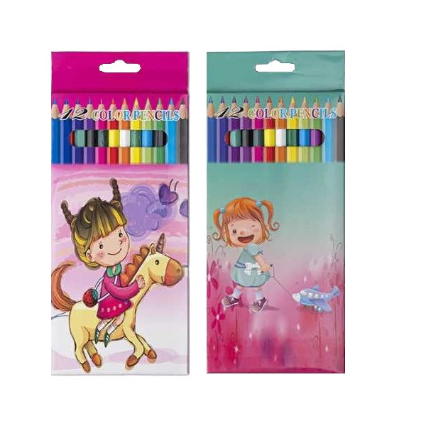 مداد رنگی 12 رنگ مدل کودک مجموعه 2 عددی