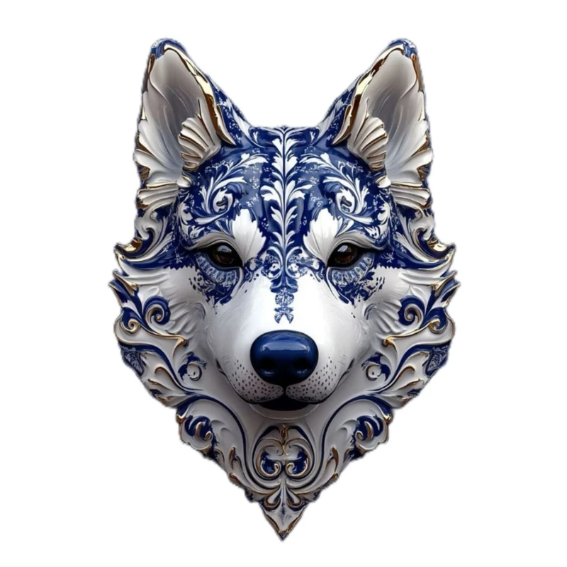 استیکر پارچه و لباس پاد آفرین مدل حیوانات گرگ طرح ایرانی کد 3811