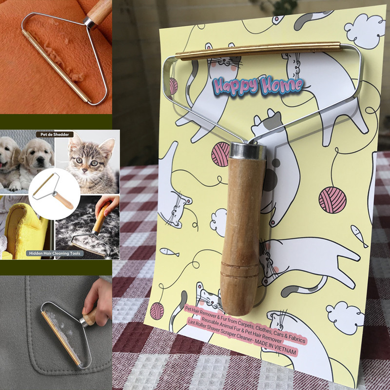 پرزگیر لباس هپی هوم مدل موی گربه و فرش