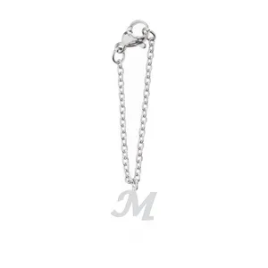 آویز ساعت نقره زنانه هایکا طرح حرف M مدل n.ha-309
