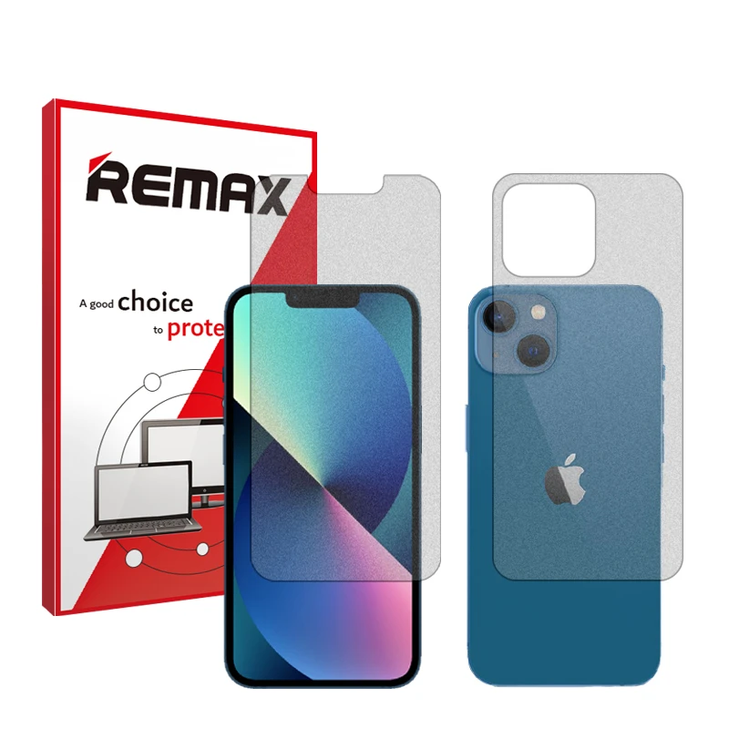 محافظ صفحه نمایش مات ریمکس مدل HyMTT مناسب برای گوشی موبایل اپل iPhone 13 به همراه محافظ پشت گوشی