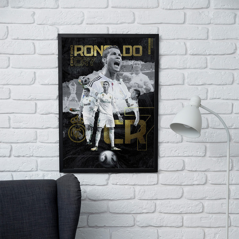 تابلو مدل دیواری طرح رونالدو Ronaldo کد FD438