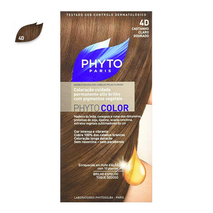 کیت رنگ مو فیتو مدل PHYTO COLOR شماره 4D حجم 40 میلی لیتر
