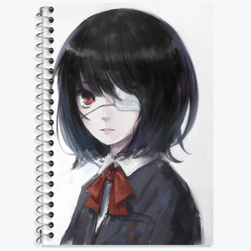 دفتر زبان 50 برگ خندالو مدل سه خط طرح میساکی می انیمه دیگری کد 32001