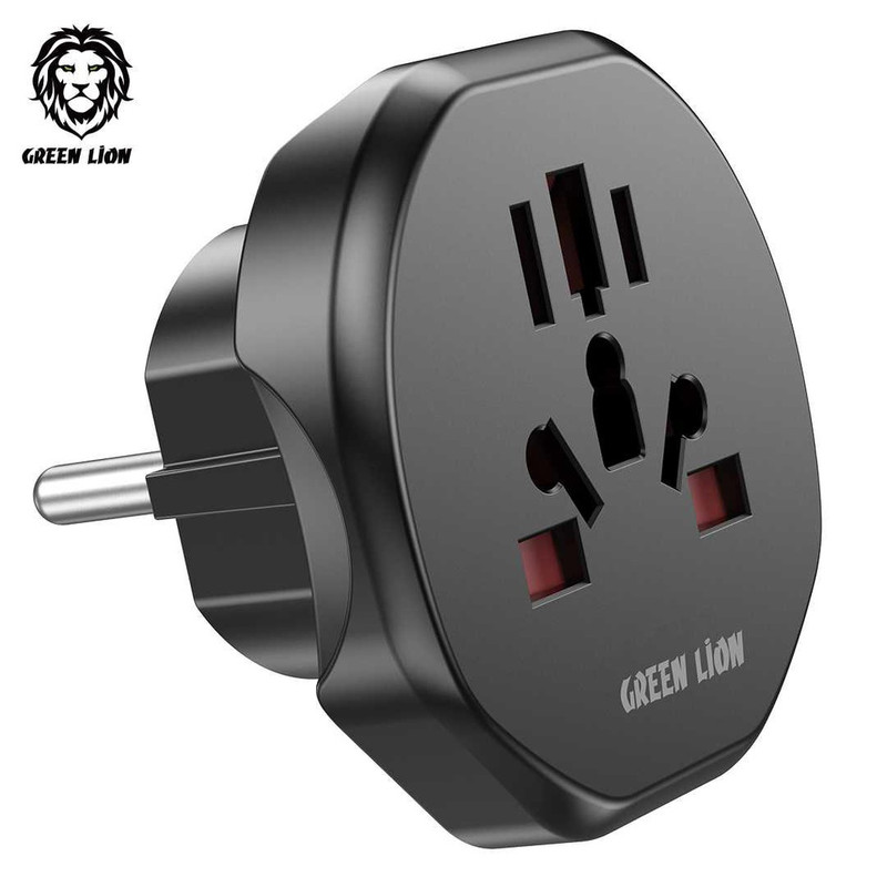 مبدل برق 3 به 2 گرین لاین مدل Conversion EU Plug