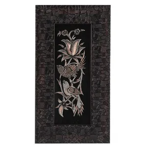 تابلو قلمزنی طرح گل و مرغ کد 149115