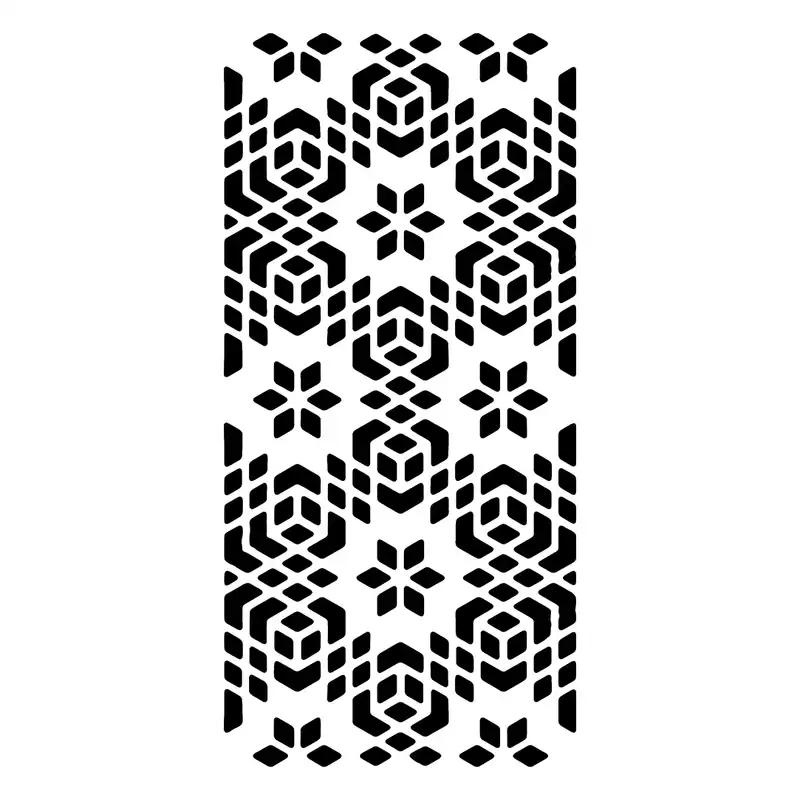 شابلون باتیس آرت طرح تذهیب کد 50-534