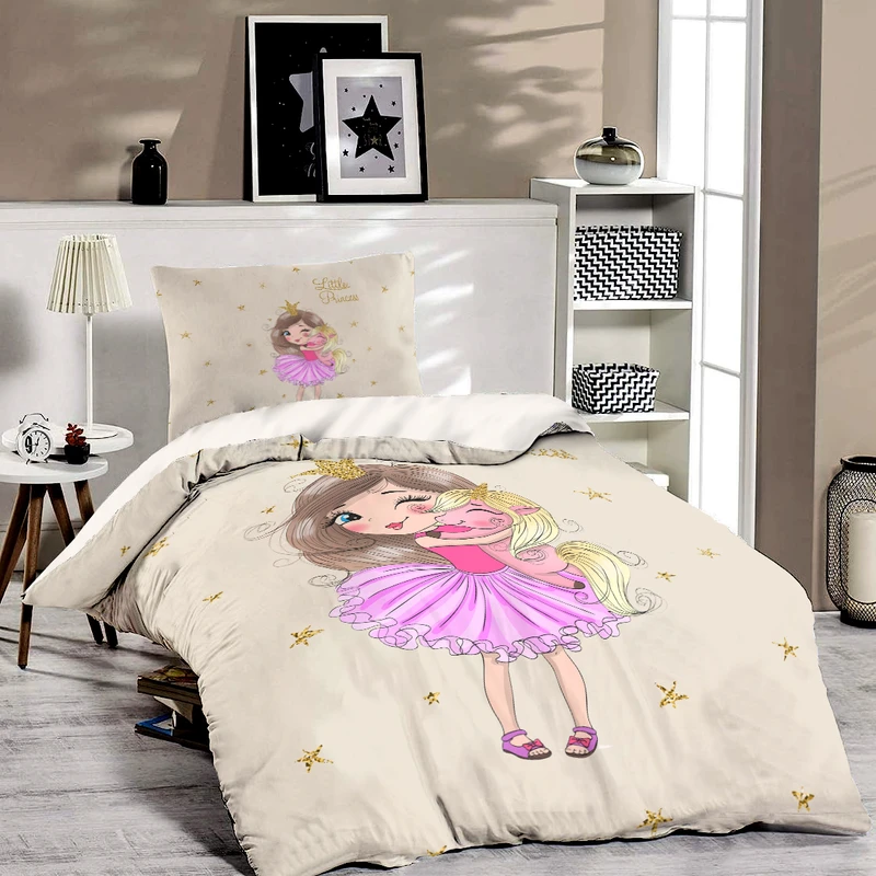 سرویس خواب مدل دخترانه کد B959 تک نفره چهار تکه