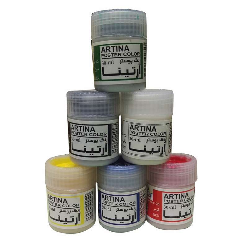 گوآش و رنگ پوستر 12رنگ مدل آرتینا گوآش و رنگ پوستر 12رنگ مدل آرتینا