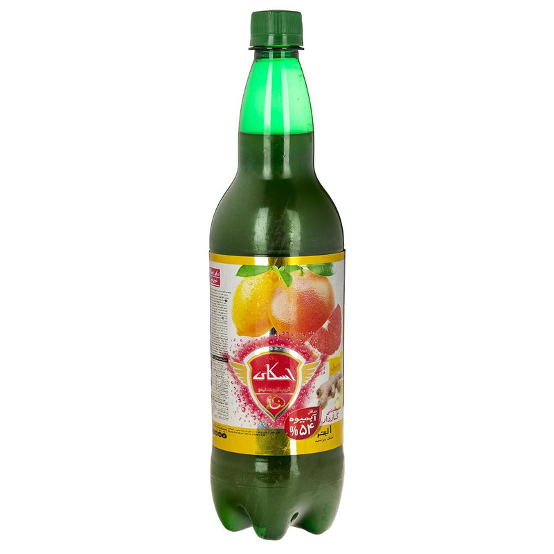 نوشیدنی گازدار با طعم گریپ فروت لیمو زنجبیل اسکای - 1 لیتر