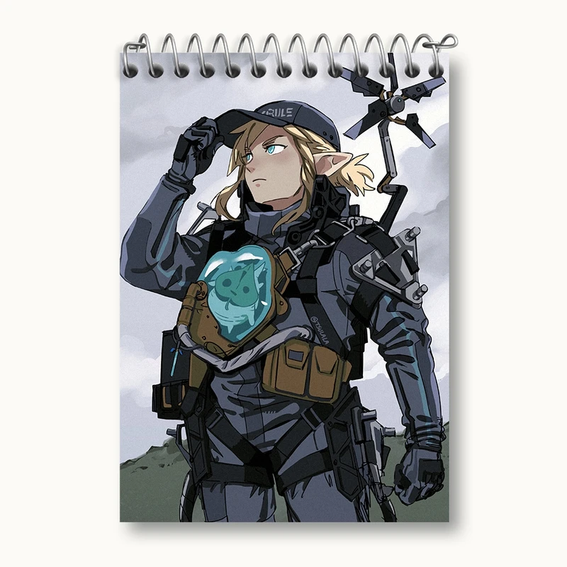 دفتر یادداشت 50 برگ خندالو مدل بازی دث استرندینگ (Death Stranding) کد 35154