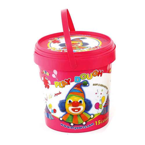 خمیربازی 15 رنگ آریا مدل 1056دلقک