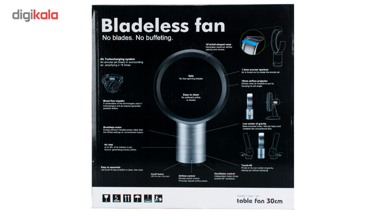 پنکه بدون پره مدل Circle Bladeless Fan