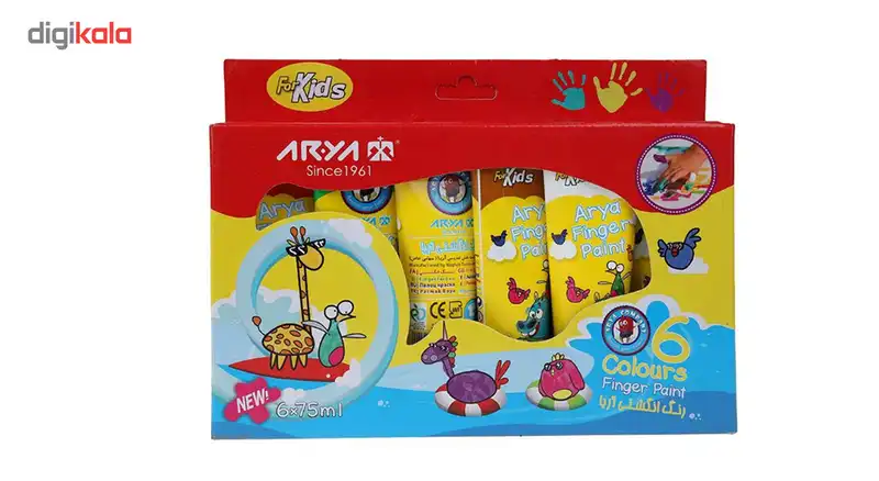 رنگ انگشتی 6 رنگ آریا مدل 7015