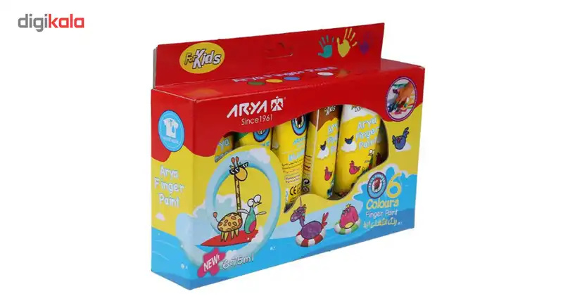 رنگ انگشتی 6 رنگ آریا مدل 7015