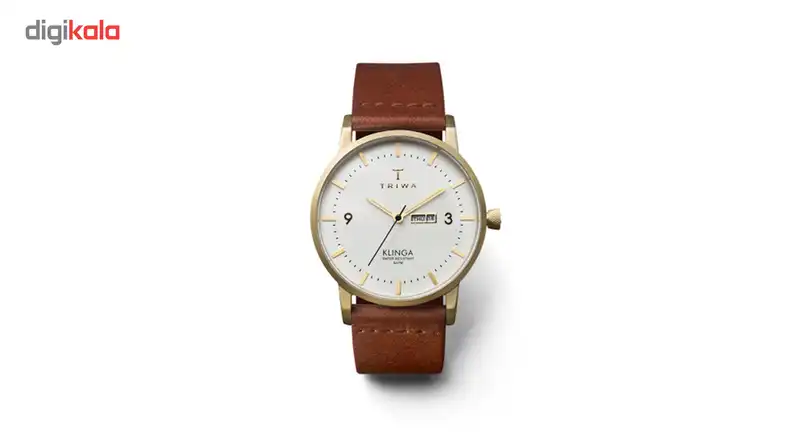 ساعت مچی عقربه ای تریوا مدل Ivory Klinga brown