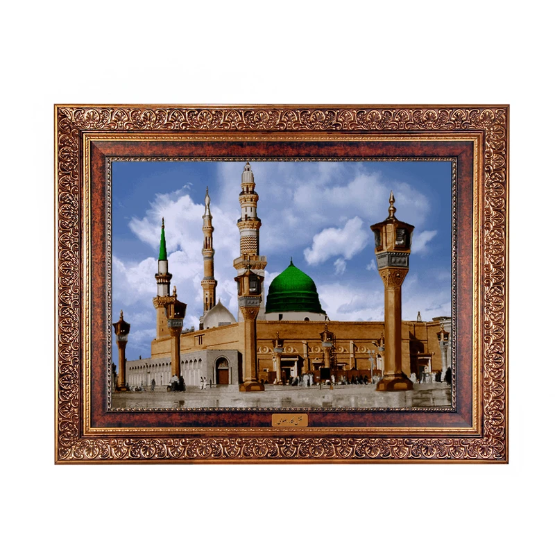 تابلو فرش ماشینی نقش نگار رضوی طرح مدینه کد 531KC