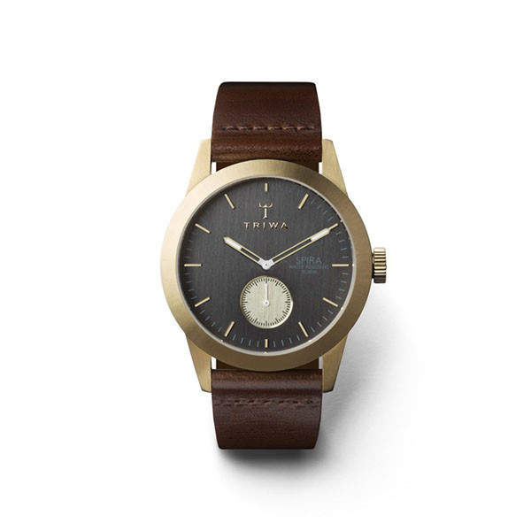 ساعت مچی عقربه ای تریوا مدل Ash Spira Dark Brown