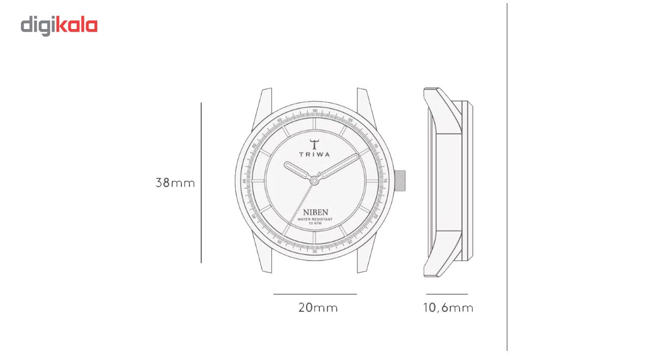 ساعت مچی عقربه ای تریوا مدل stirling Niben