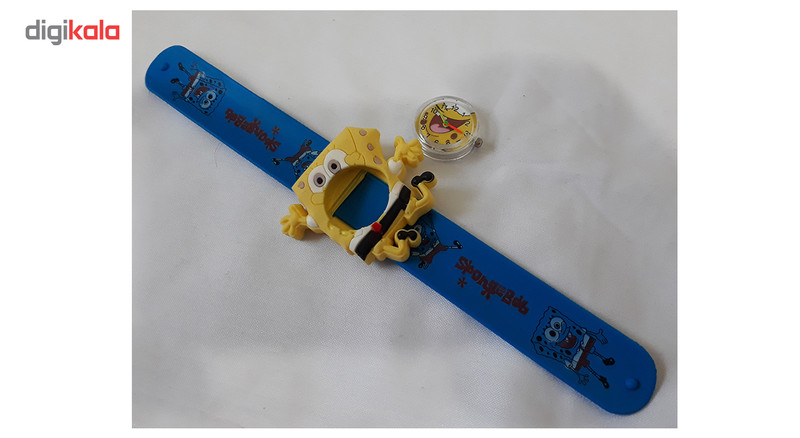 ساعت مچی عقربه ای بچگانه مدل باب اسفنجی عروسکی کد 904