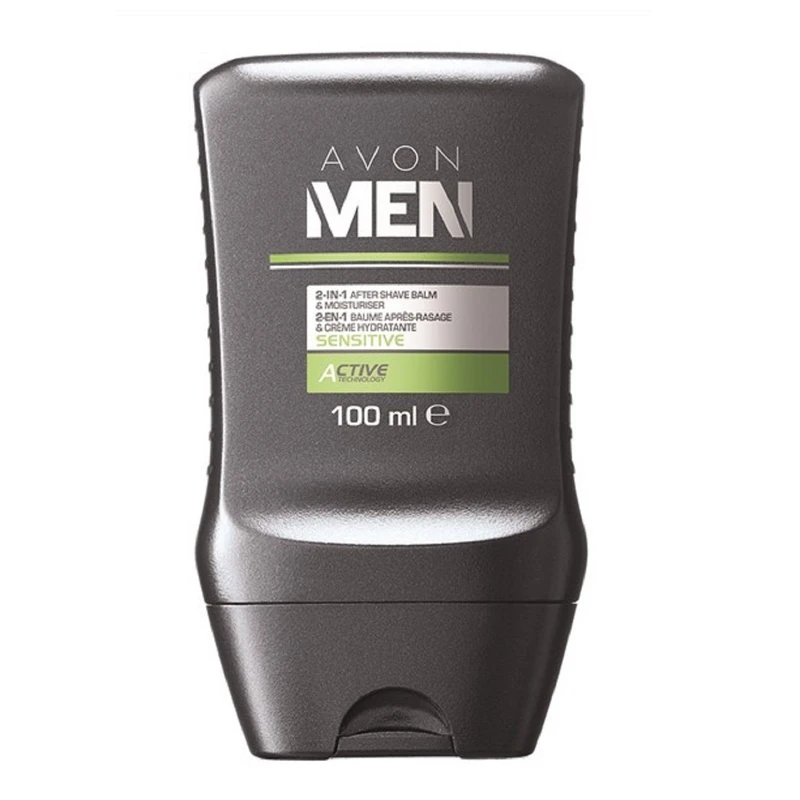 افتر شیو آون مدل  Avon Men Sensitive 2-1 After Shave Balm and Moisturiser حجم 100 میلی لیتر