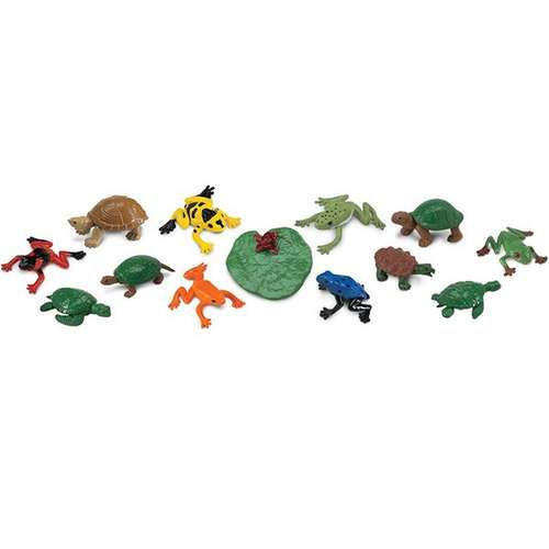 عروسک قورباغه و لاک پشت ها سافاری کد 694804 سایز 1