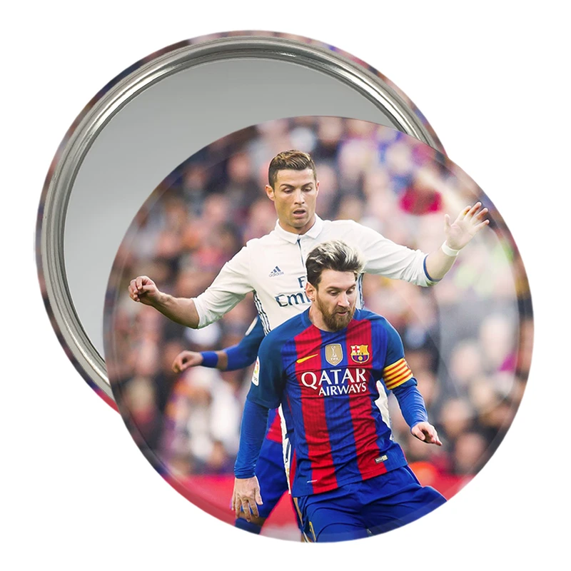 آینه جیبی خندالو مدل کریستیانو رونالدو و لیونل مسی  کد 14007