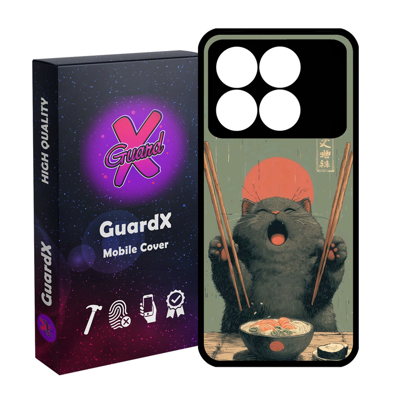 کاور گارد ایکس طرح گربه ژاپنی مدل 11159 مناسب برای گوشی موبایل شیائومی Poco X6 Pro 5G / Redmi K70E