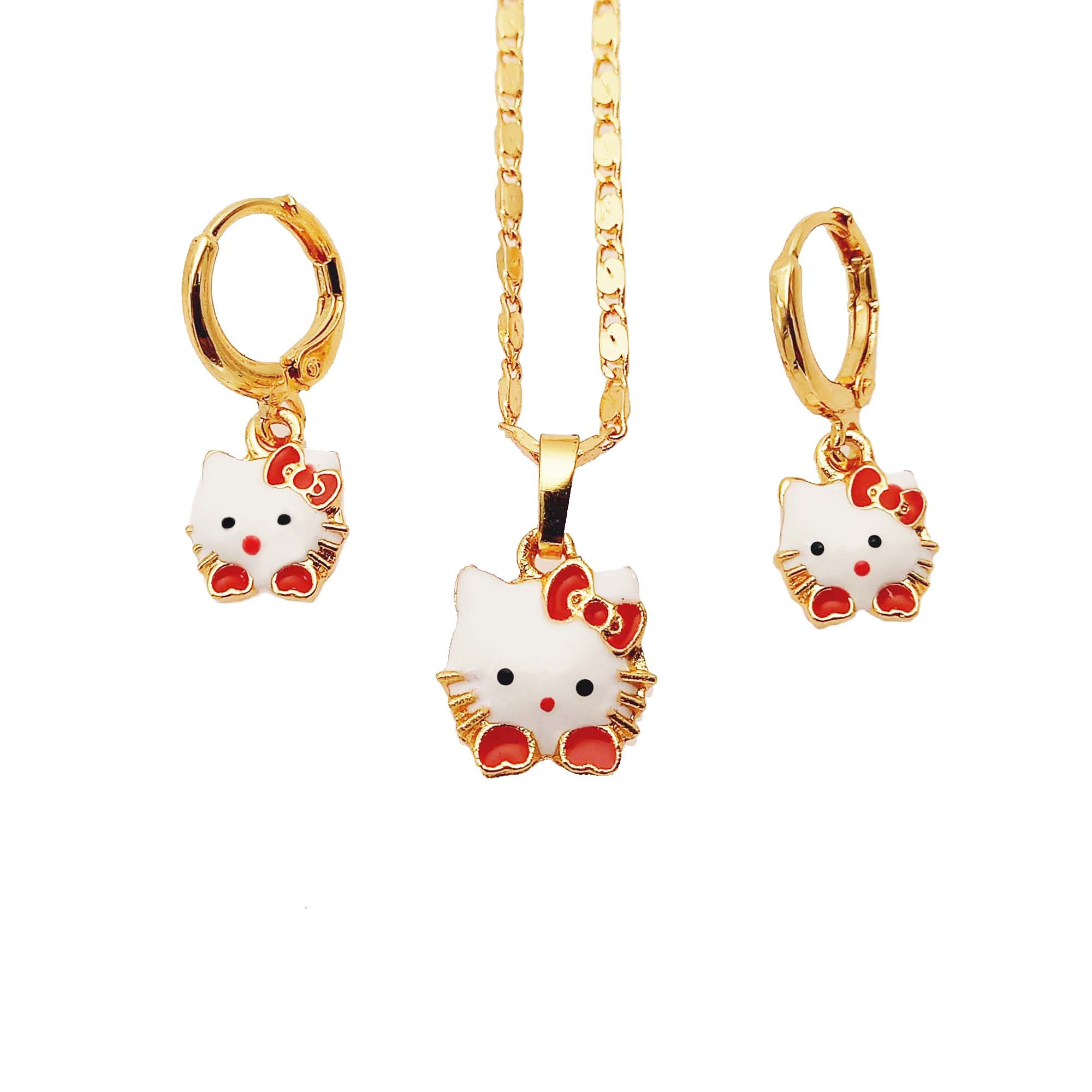 نیم ست دخترانه طرح گربه کد 254NSD نیم ست دخترانه طرح گربه کد 254NSD