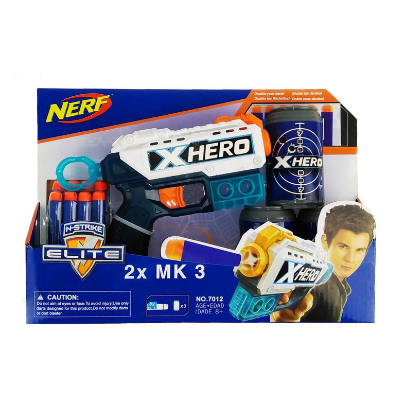 قیمت و خرید تفنگ نرف مدل XHero MK3 elite مجموعه 12 عددی